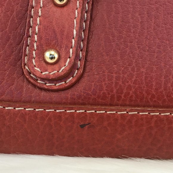 Dolce & Gabbana Cognac Pebbled Leather Satchel - Picture 5 of 16